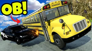 I Crashed OB's School Bus  in BeamNG Drive Mods Multiplayer!