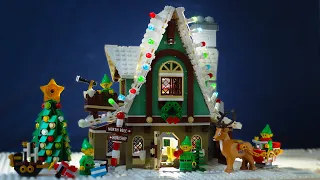 Building the new LEGO Elf Club House!