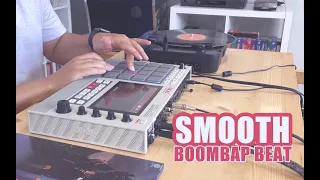 Making a SMOOTH BOOMBAP BEAT with vinyl Sampling (Akai MPC Live II Retro)