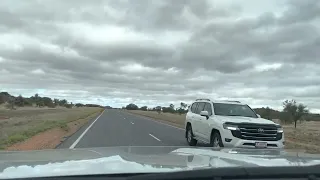 Travelling at 130Km/h on Stuart Highway from Alice Springs to  South Australian Border