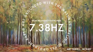 1-Hour Binaural Beats at 7.83Hz - Earth's Healing Frequency: Relax with Monet's Masterpieces