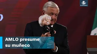 “Lo que diga mi dedito”: AMLITO parlante hace aparición en ‘La Mañanera’