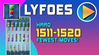 Lyfoes Hard Levels 1511 to 1520 Walkthrough [100% Perfect!]