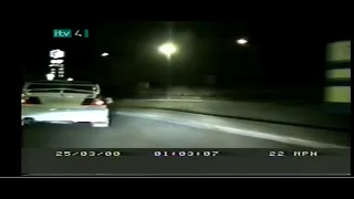 police chase a mitsubishi evo 6 and impreza after a robbery