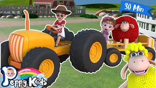Farmer In The Dell | Best Tractor & Farm Song | Peppy Kids Nursery Rhymes