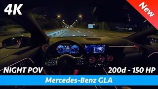 Mercedes GLA 2020 - Night POV test drive and full review in 4K | 0-100, LED headlights, consumption