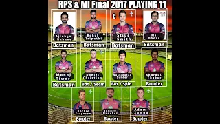 Risaing Pune Supergiants Best playing 11 Final Match #rps #sports #chennaisuperkings #msdhoni #ipl