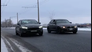 Ford Fusion Sport vs Ford Focus ST stage 2 vs BMW f30 328