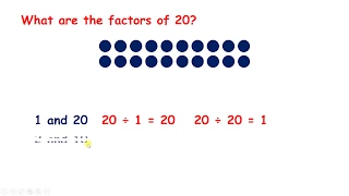 Recognise factor pairs using arrays