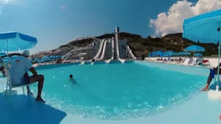 Aqua Park Budva. Montenegro Video 360. Part 2.