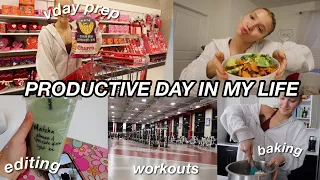 5AM PRODUCTIVE DAY IN MY LIFE | workouts, class, editing, practice