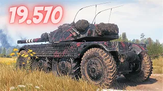 Panhard EBR 105  19.570 Spot Damage &  EBR 105  & EBR 105   World of Tanks Replays 4K