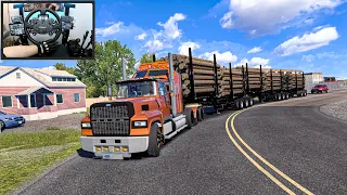 Extreme Trucking: Off-Road Log Hauling Road Train Adventure - American Truck Simulator - Moza R21