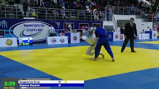 60 kg Андрюков Е Киреев К 28 03 2016 Т1 ПЕРВЕНСТВО РОССИИ ДО 23, НАЛЬЧИК 2016