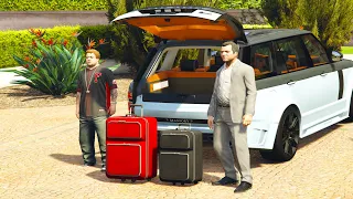 Michael Is Going On Business Trip In GTA 5 | Jimmy Dropped Him On Airpot