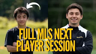 FULL SESSION WITH 13 YEAR OLD MLS NEXT PLAYER