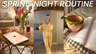 *spring* NIGHT ROUTINE 2024 🌙📖🍓 cozy night at home, self-care aesthetic, cleaning + cooking