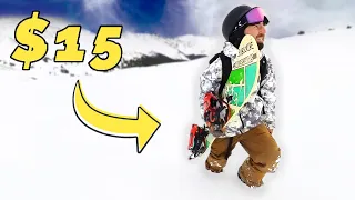 I Tested a $15 SNOWBOARD From Target!