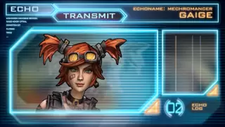 Borderlands 2 Gaige Full Echo Log (Mechromancer Backstory)