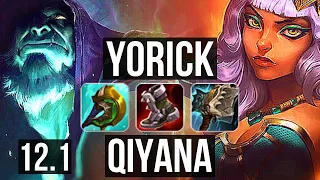 YORICK vs QIYANA (TOP) | 6/1/4, 400+ games | EUW Master | 12.1