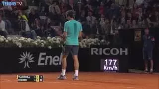 2015 Internazionali BNL d'Italia - Roger Federer Hot Shots v Stan Wawrinka in Rome