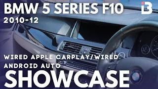 BMW F10 5 Series F10 F11 CarPlay Android Auto radio dash upgrade touch screen review rear camera