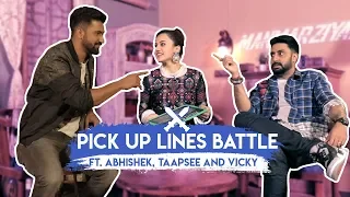 Pick Up Lines Battle ft. Abhishek, Taapsee and Vicky | Manmarziyaan | MissMalini