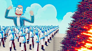 100x RICK SANCHEZ + 1x GIANT vs EVERY GOD - Totally Accurate Battle Simulator TABS