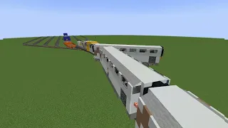 Brown Streak VS GTA V Freight in Minecraft