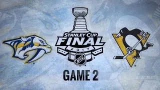 Three-goal 3rd lifts Pens past Preds in Game 2, 4-1