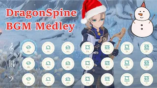 [Lyre Tutorial] Genshin Impact/DragonSpine BGM Medley (Tales from the Snow Mountain)