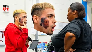 Tattooing Strangers Faces On My Face Prank!