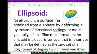 Analytical Solid Geometry: - ( Ellipsoid; General equation ) - 129.