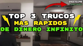 TOP 3 TRUCOS MAS RAPIDOS DE DINERO INFINITO GTA MODO HISTORIA