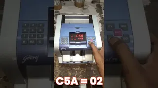 Godrej Note Counting Machine Calibration | Counting Eror Problem and programming setting