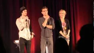 Ian Somerhalder,Paul Wesley&Candice Accola en la BloodyNightCon