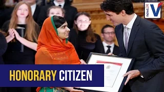 WATCH: Malala Yousafzai becomes an honorary Canadian