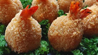 How To Make The Best Crispy Fried Shrimp Balls - with sauce❗️