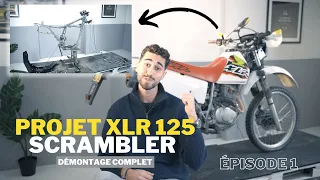 Transformation Scrambler Honda XLR 125 1998 : Démontage complet (Épisode 1)