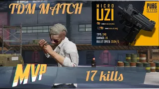 PUBG- TDM game play with uzi 17 kills