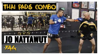 Thai Pads Combo - Parry Jab Elbow Knee Kick with Jo Nattawut