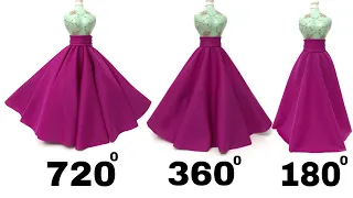 How to Make Easy Double Circle Skirt, Full Flare Umbrella Skirt and Half Circular Skirt