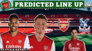 Arsenal vs Crystal Palace Predicted Line Up | Will Pepe Return To The Team?