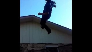Slow Motion Roof Jumping