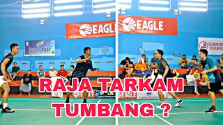 JUAN / REZA RAJA TARKAM HAMPIR TAKLUK DI TANGAN PENDATANG BARU TARUNG BEBAS BADMINTON ?