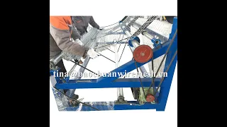 Automatic single wire chain link machine compact roll machines