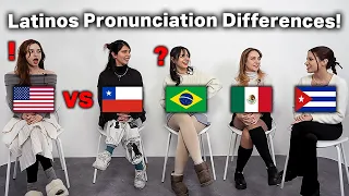 Brazilian was shocked by Word Pronunciation Differences!(Brazil,USA,Mexico,Cuba,Chile)