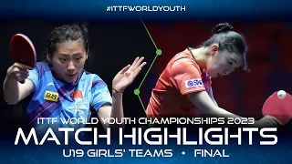 Chen Yi vs Ojio Haruna | U19 Girls' Teams Final | ITTF World Youth Championships 2023