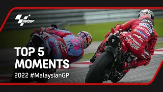 Top 5 MotoGP™ Moments 🙌 | 2022 #MalaysianGP