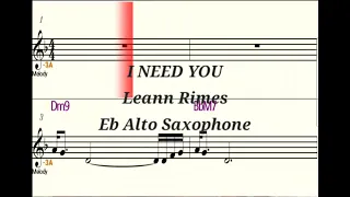 I NEED YOU -  Eb Alto Saxophone Playalong